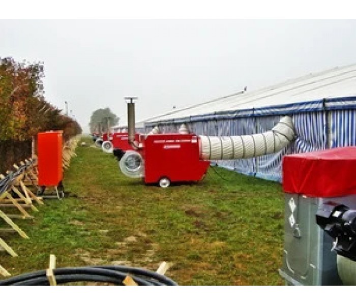 Tun de aer cald 185 kW. JUMBO 185 M